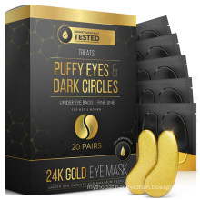 OEM 24K Gold Eye Mask for Dark Circles Treatments and Reduce Wrinkles